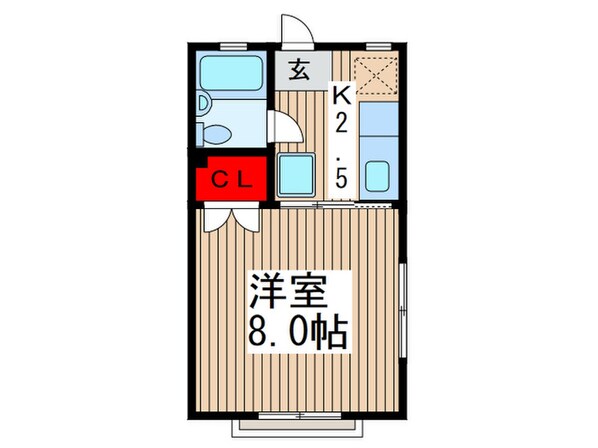 フラット原２の物件間取画像